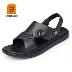 LAORENTOU Men's Non Slip Sandals Wear resistant Comfy Beach Shoes