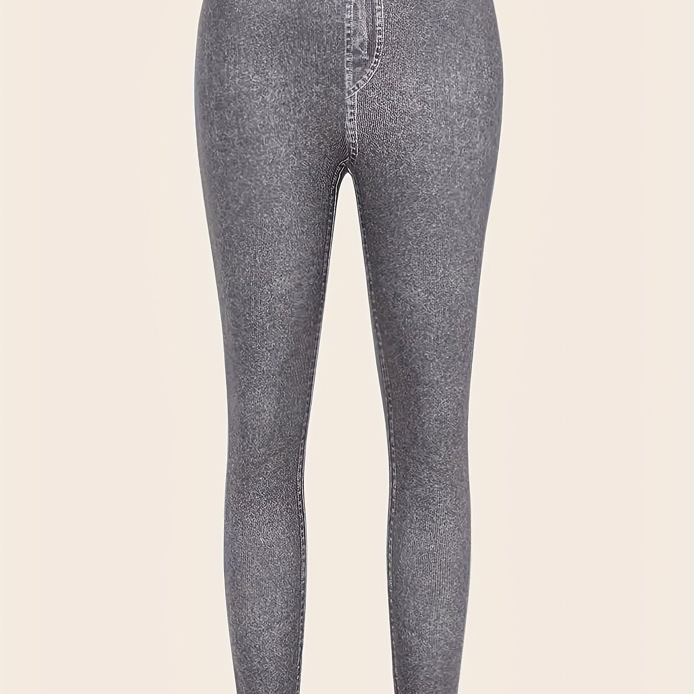  Denim Print Skinny Leggings