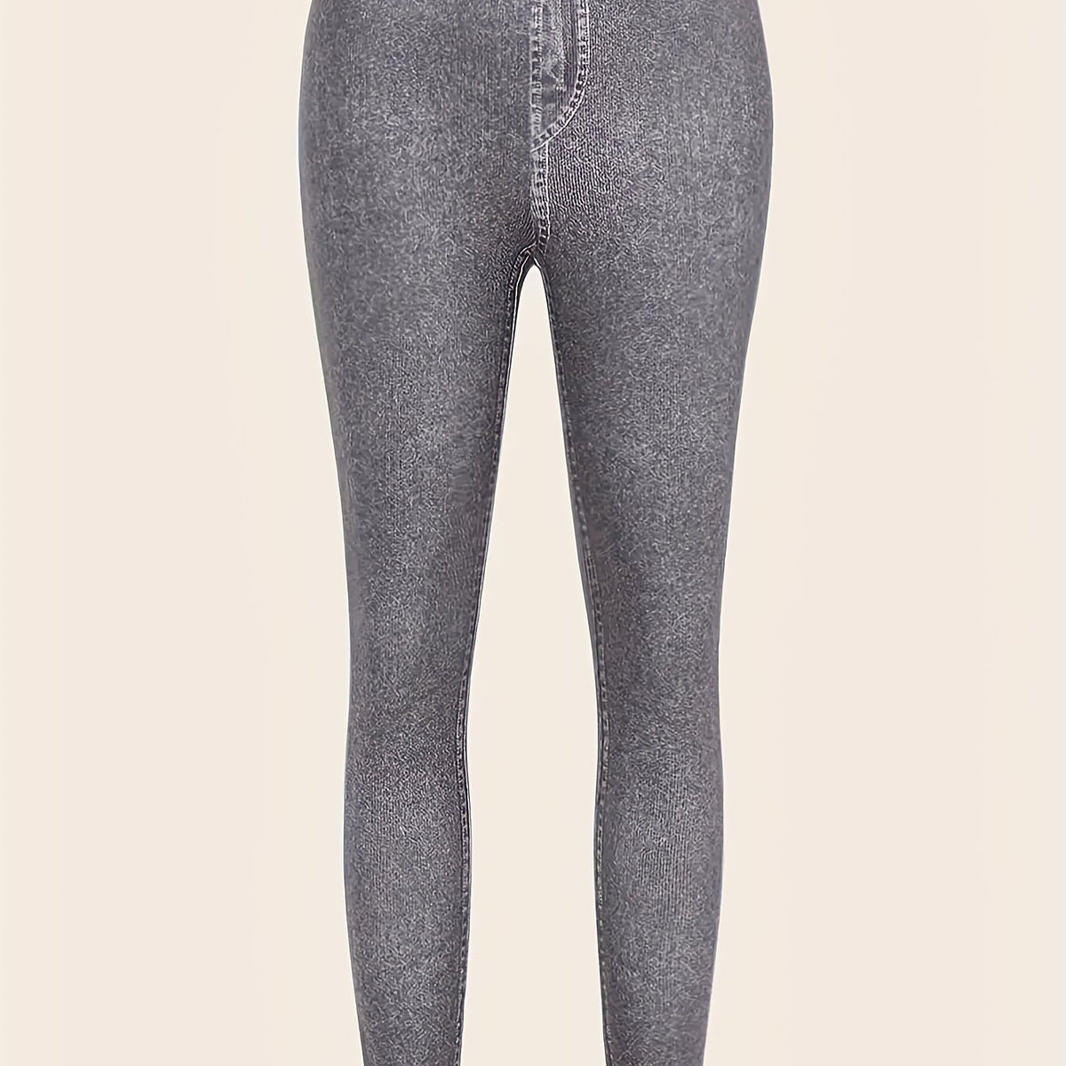  Denim Print Skinny Leggings
