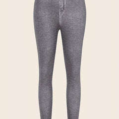  Denim Print Skinny Leggings