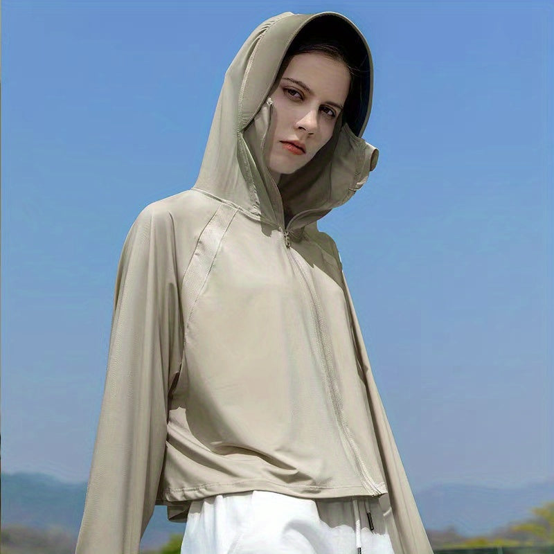 UPF50 Ice Silk Sun Jacket UV Protection Shawl
