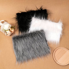 Artificial Fur Square Fabric Sewing Fabric Beard Hair Toy Doll DIY Cosplay