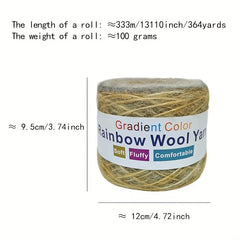 Gradient Wool Thread for Scarves & Hats