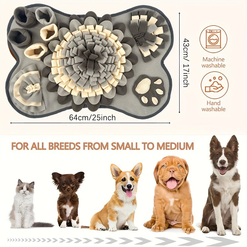Foldable Dog Snuffle Mat Slow Feeding Puppy Sniffing Pad