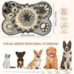 Foldable Dog Snuffle Mat Slow Feeding Puppy Sniffing Pad