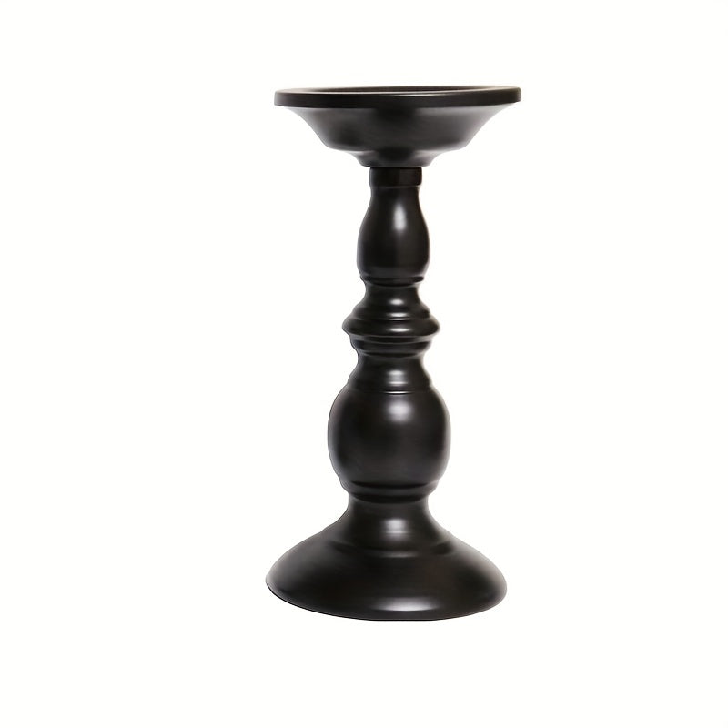 Metal Columnar Candlestick Retro Autumn Candlestick