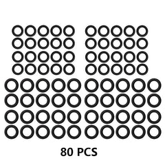 80pcs High Pressure Washer O ring 1/4 3/8 M22 Quick Connect Fitting Seal Rin