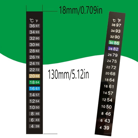 4 Pack Aquarium Thermometer Stickers Easy Accurate Fish Tank Temperature Monitor