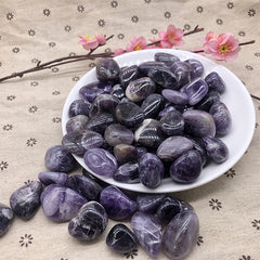 Natural Amethyst Roller Stone Crushed Stone