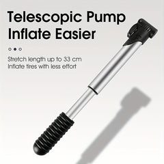 Portable Ball Pump Kit with Needle Nozzle for Bike Basketballs Footballs