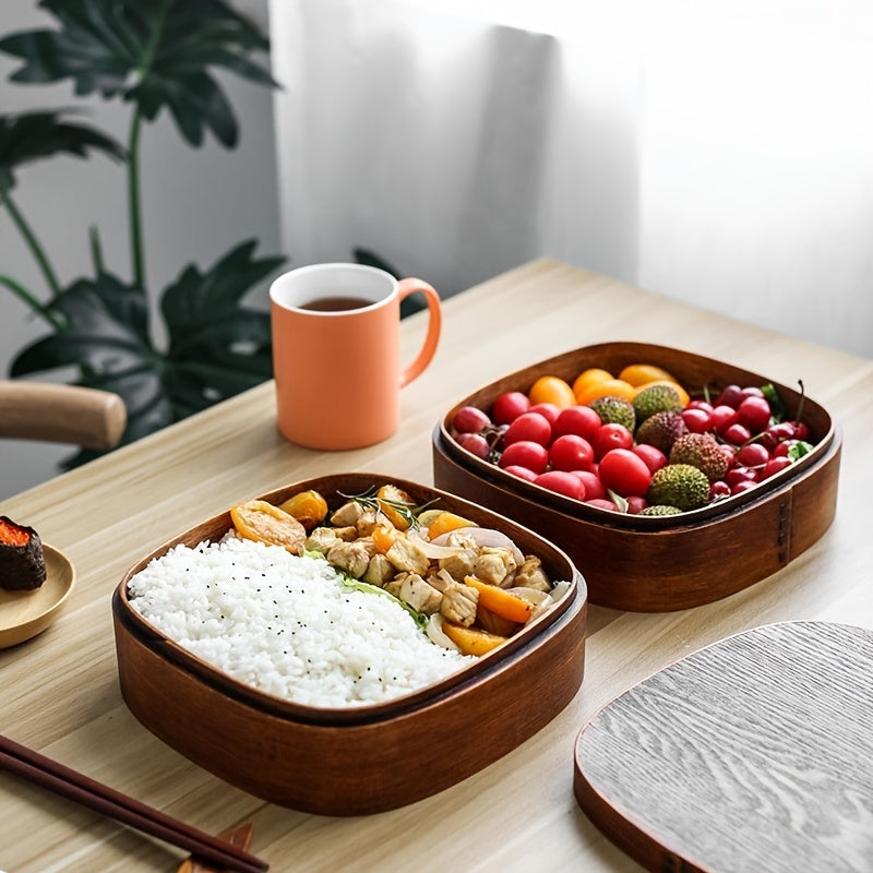 Wooden Sushi Lunch Box Bento Box Food Container