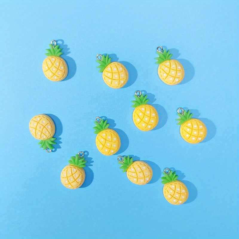 10pcs Strawberry Charms for DIY Jewelry Making