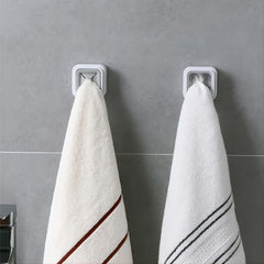 Adhesive Square Towel Holder Wall Mount Hook for Kitchen and Bathroom