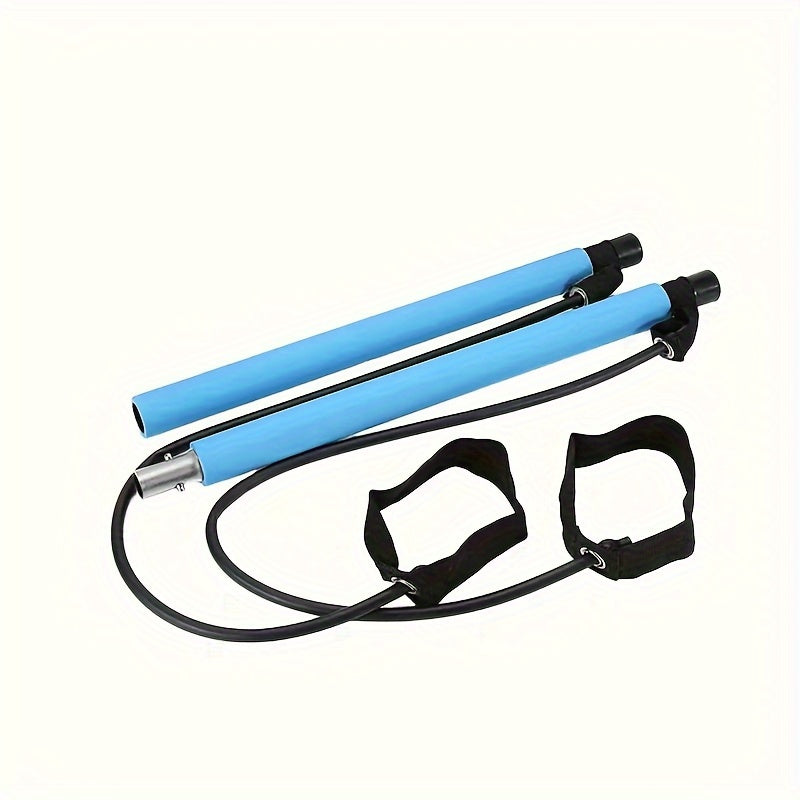 Yoga Pilates Training Bar with Resistance Rope For Full Body Fitness