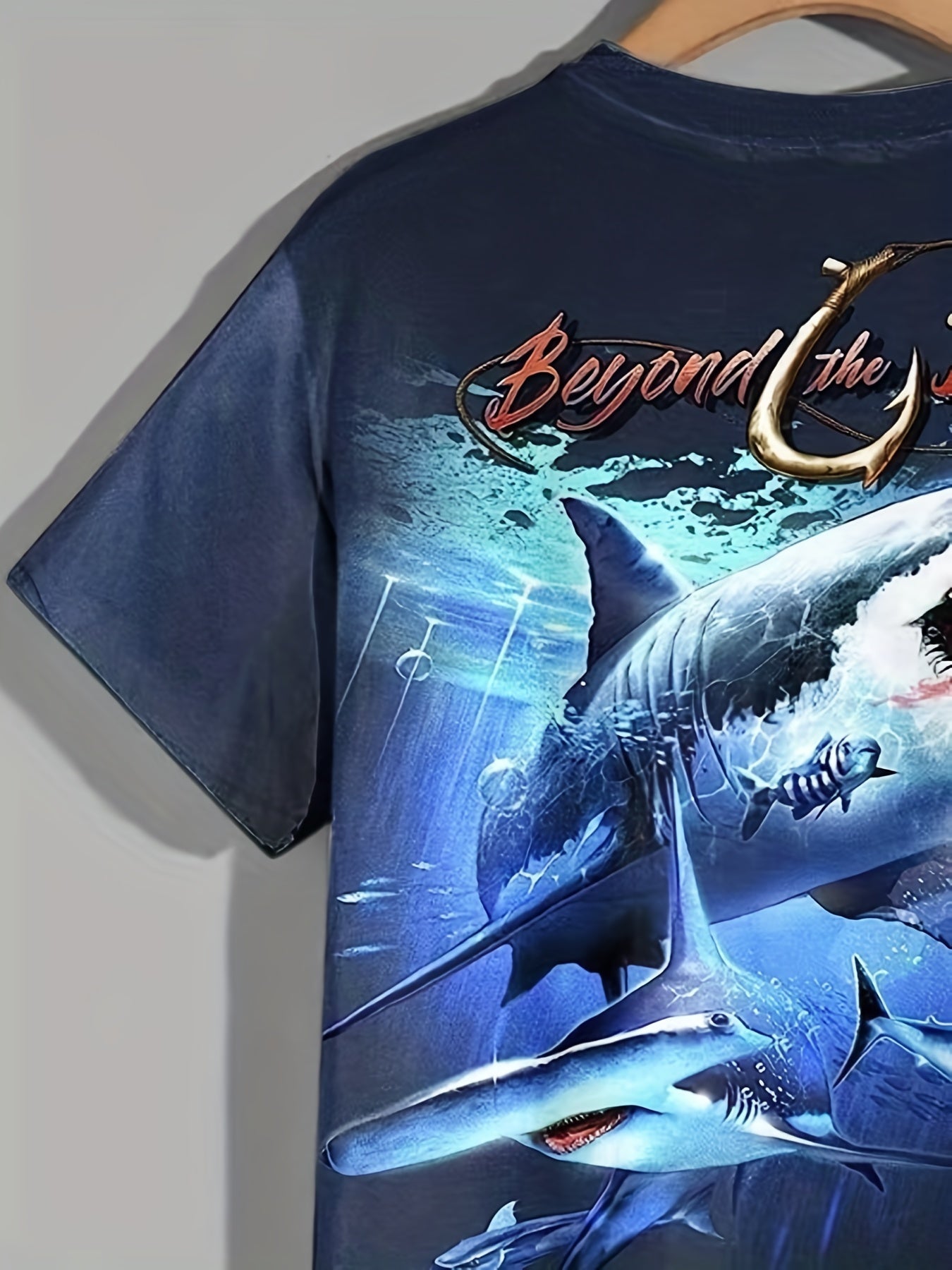 Men's Animals Graphic Print T shirt Casual Comfy Slightly Stretch Crew Neck Tee