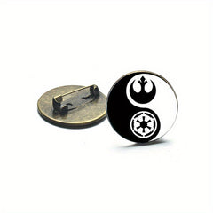 Yin Yang Pattern Brooch Pins Dress Suit Hats Scarves Pants Jewelry