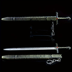 Mini Sword Pendant Key Chain Model With Sheath Toy Sword Pendant