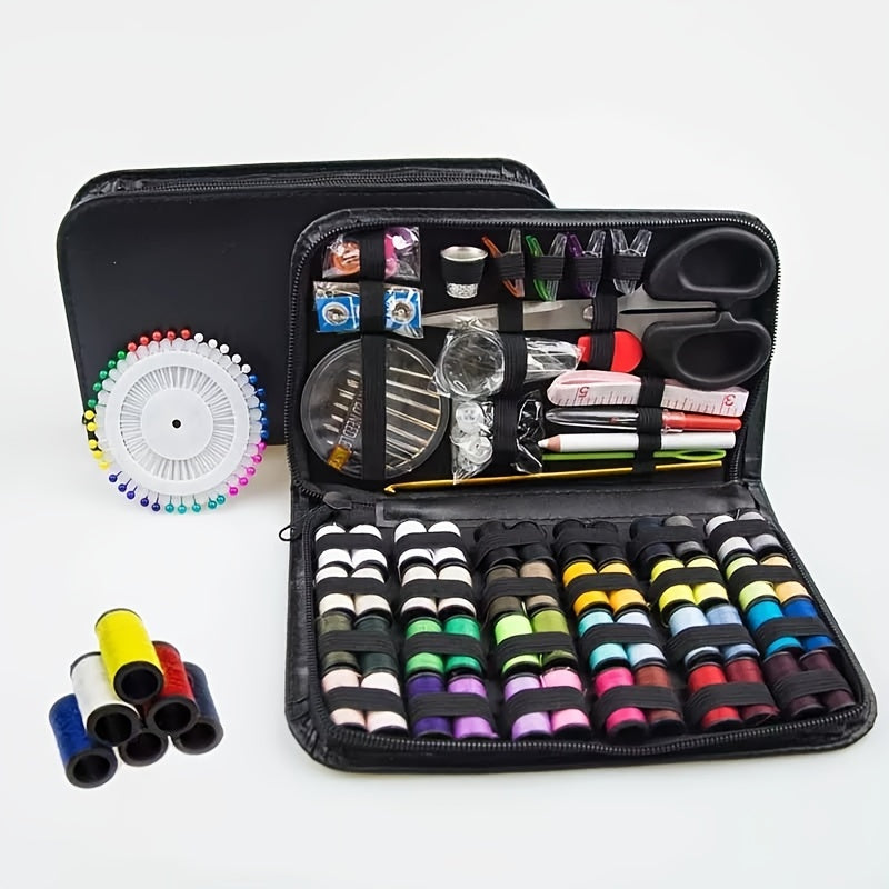 172pcs Sewing Kit Box 48 Thread Rolls Home Travel Craft Set Hand Sewing