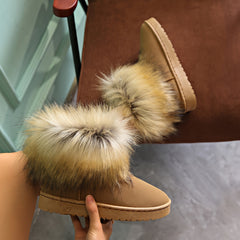 Women's Non slip Thickened Medium Tube Snow Boots
