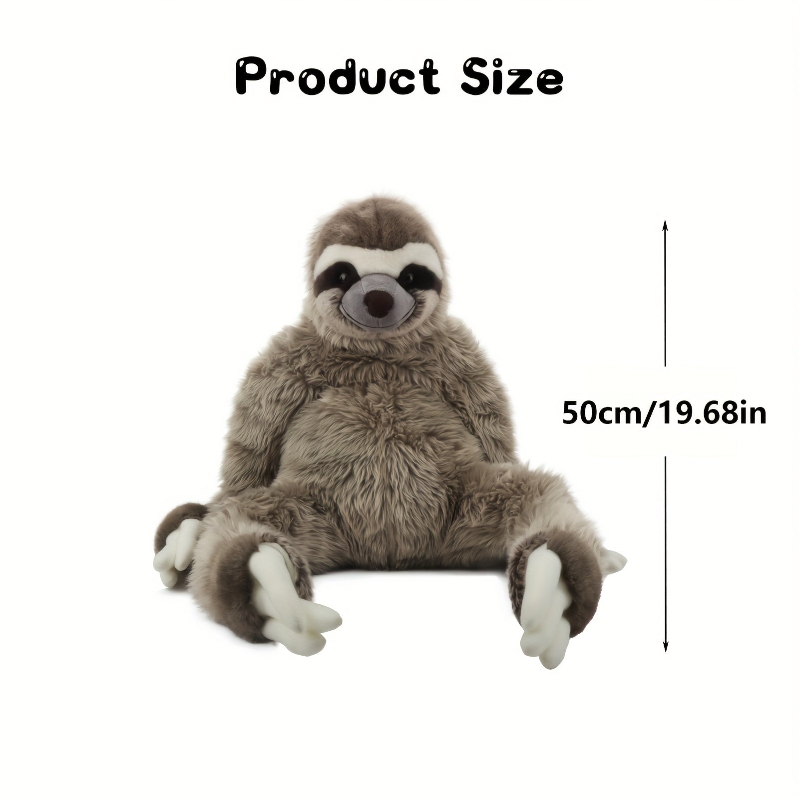 Large 19in Sloth Plush Toy Stuffed Animal Home Christmas Halloween B