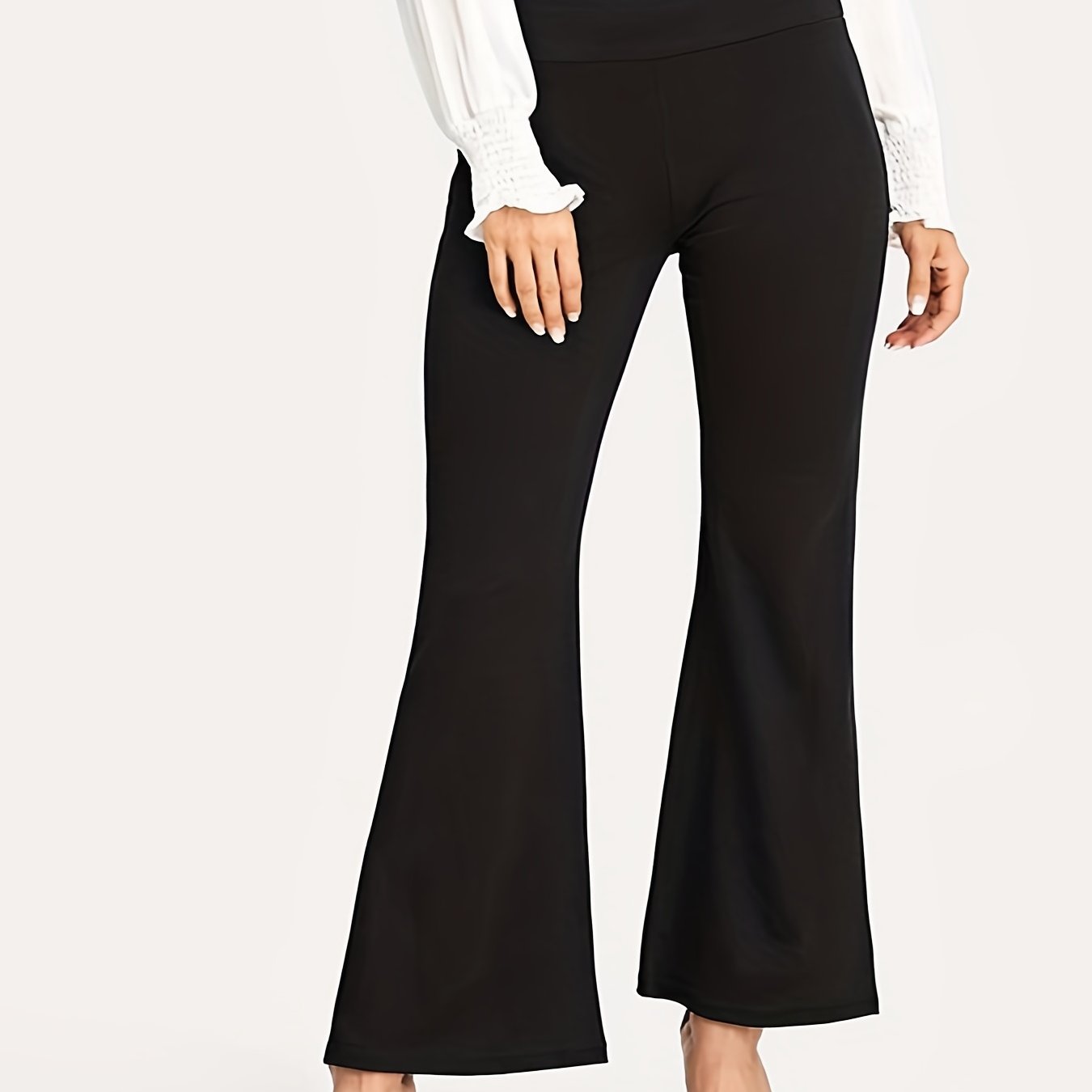  High Rise Flare Leg Pants