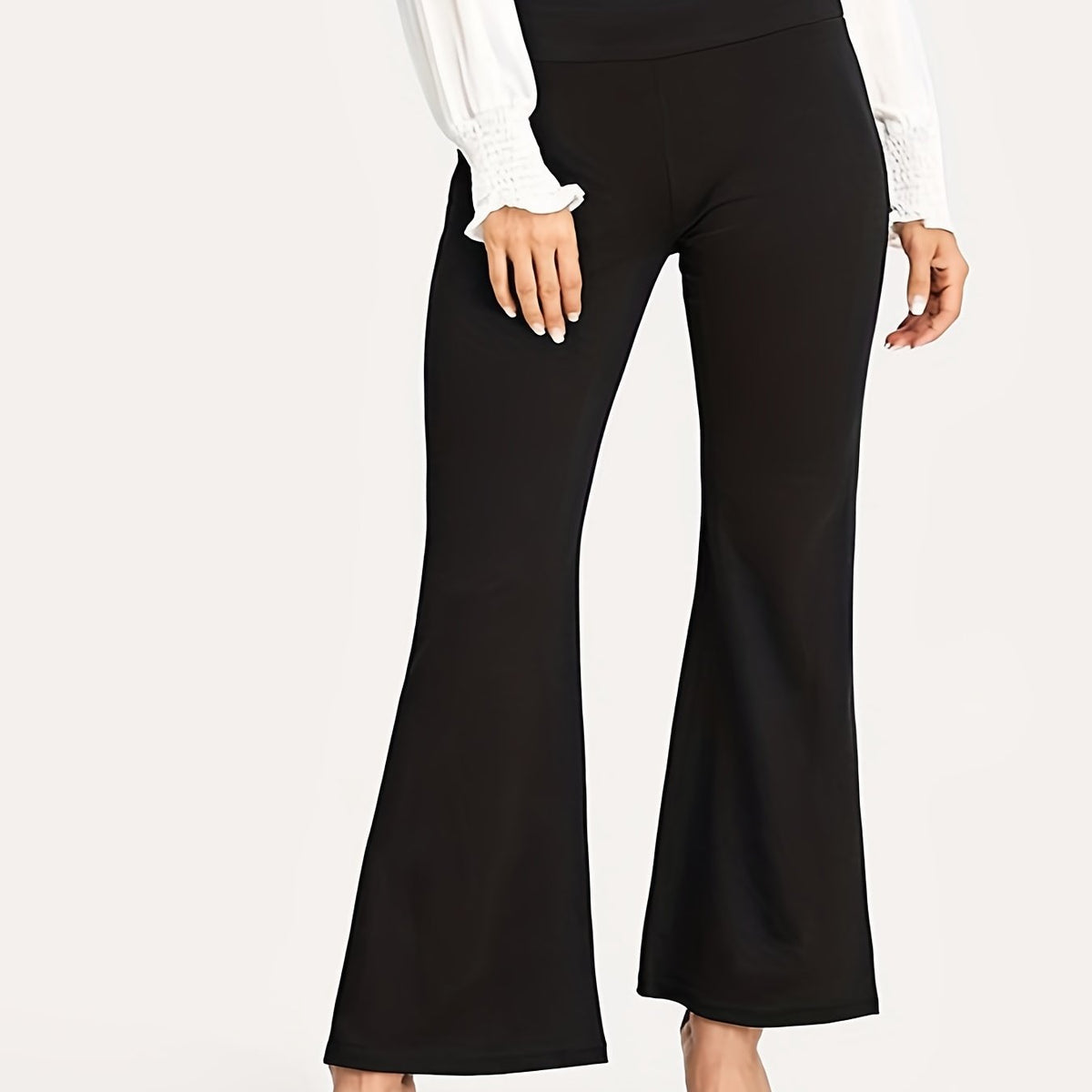  High Rise Flare Leg Pants