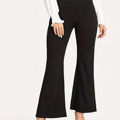  High Rise Flare Leg Pants