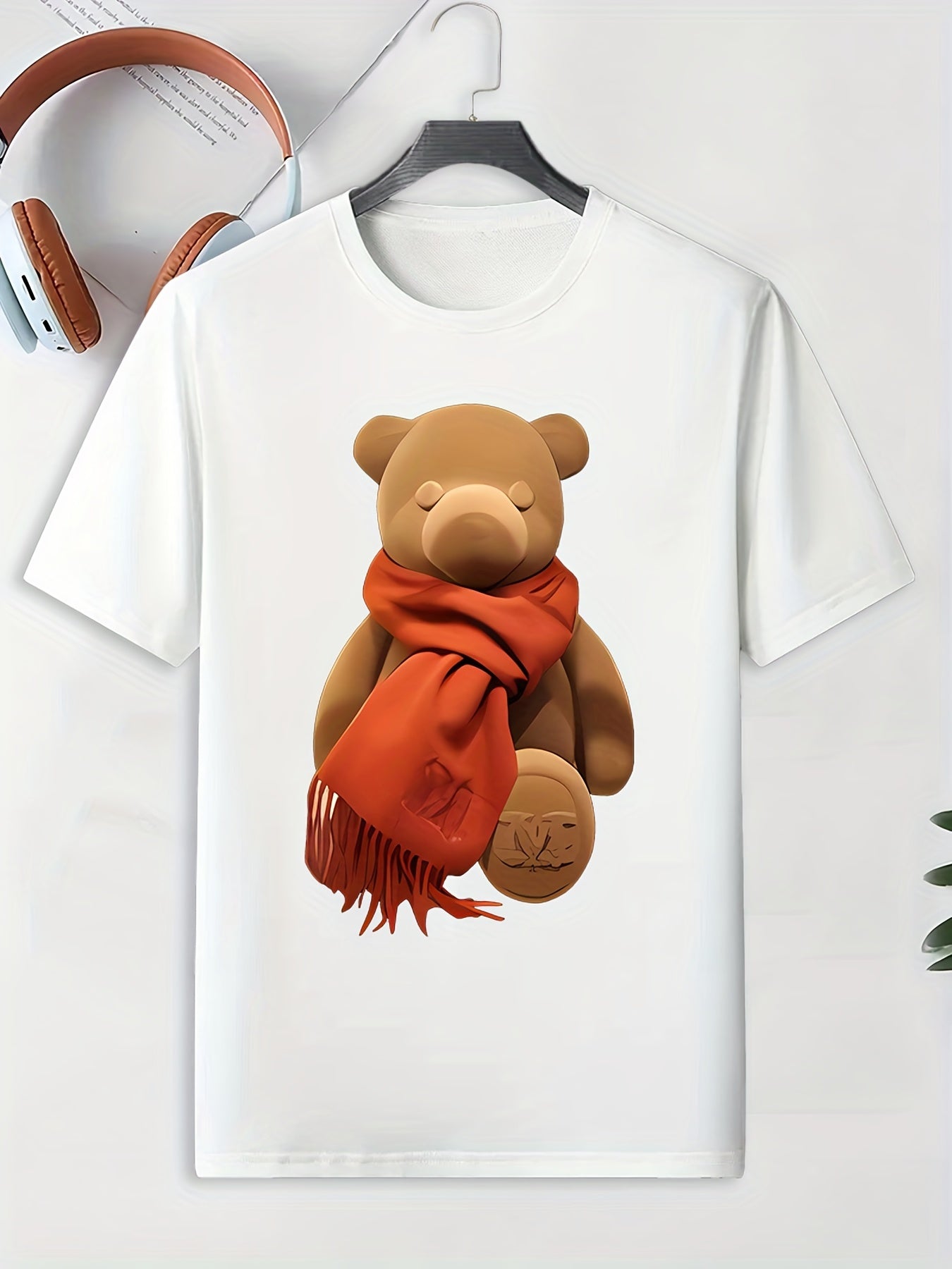 Men's Teddy Bear Pattern Active Tee