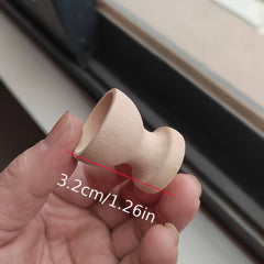 2pcs Mini Wooden Egg Holder Beige Dollhouse Kitchen Decor
