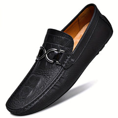 Men's Slip On Bit Loafer Shoes Casual Anti Skid Rubber Sole