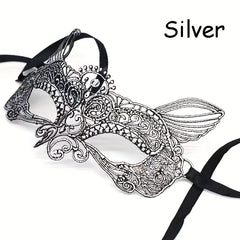Elf Shape Lace Gilded Mask for Halloween Christmas Party