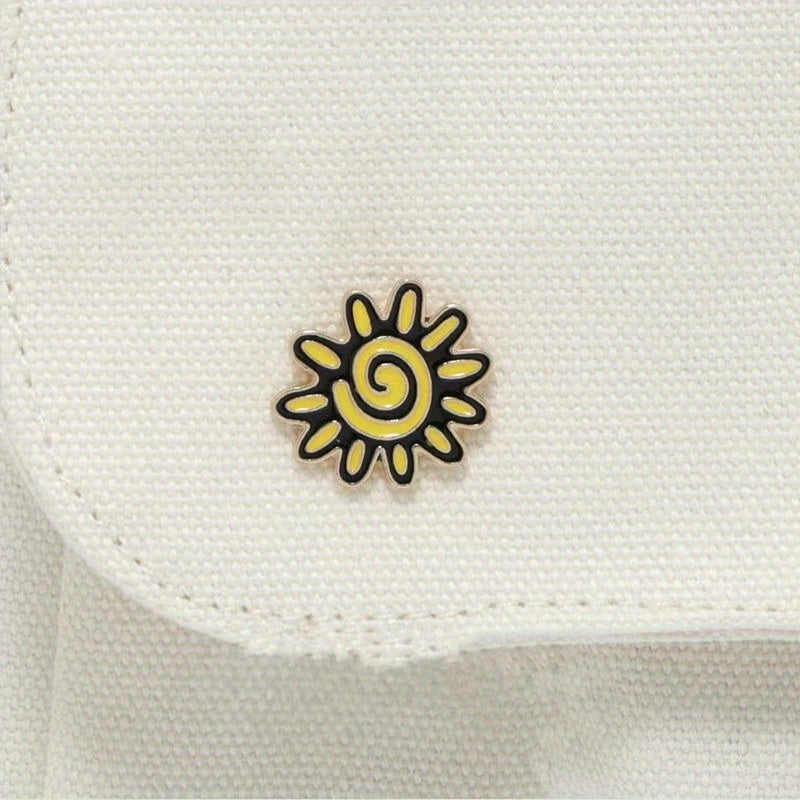 Small Sun Metal Badge Enamel Pin