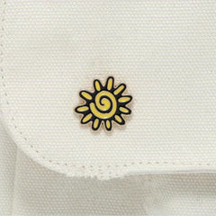 Small Sun Metal Badge Enamel Pin