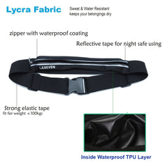 Waterproof Reflective Running Waist Bag Safe Fanny Pack