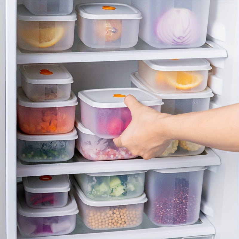 3pcs Refrigerator Storage Box Microwave Safe Lunch Box Fruit Vegetable Box