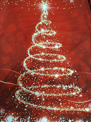  Glitter Christmas Tree One Shoulder Mini Dress
