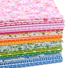 28pcs Floral Patchwork Fabric Bundle 24x24 Precut Squares Quilting Sewing Crafts