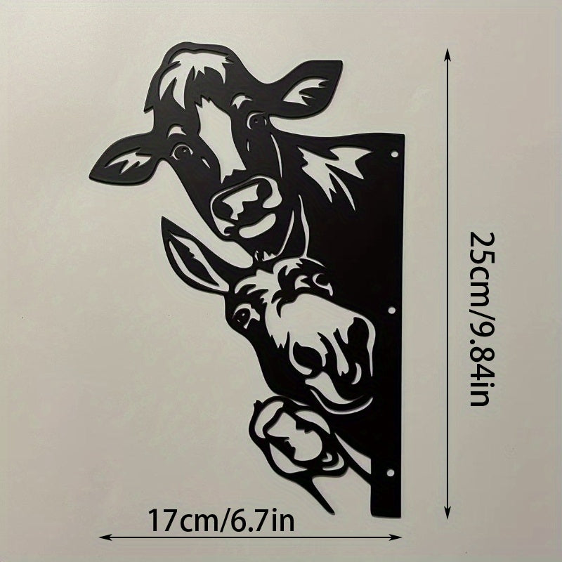 Farm Animal Silhouette Wall Decor for Rustic Outdoor Spaces