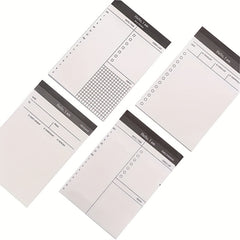 4pcs Business Plan Note Book Tear Notepad Office Desktop Schedule Memo Book