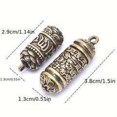 Hollow Brass Vintage Pendant for Jewelry and Accessories