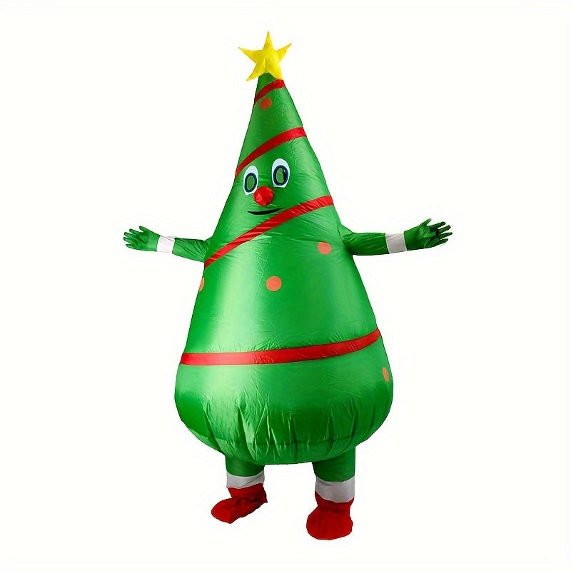 Christmas Cartoon Santa Inflatable Costume Halloween Party Dress Up