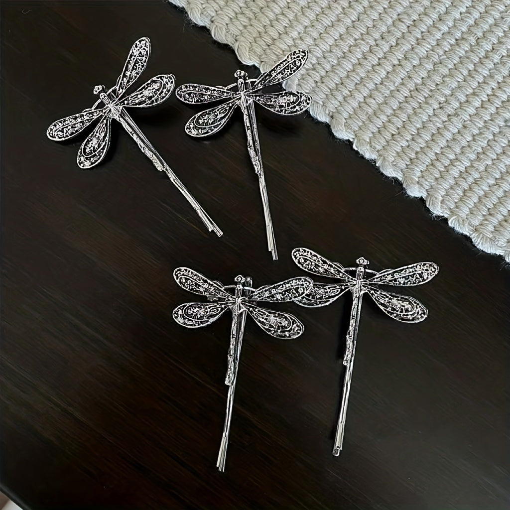 Metal Dragonfly Hair Clip Non-slip Side Clip Vintage Hair Accessories