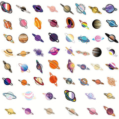 50pcs Cartoon Asteroid Graffiti Stickers for Car Trunk Water Bottle