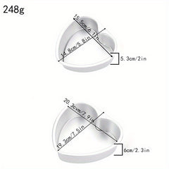 Heart Shaped Cake Pan Aluminum Love Shape Detachable