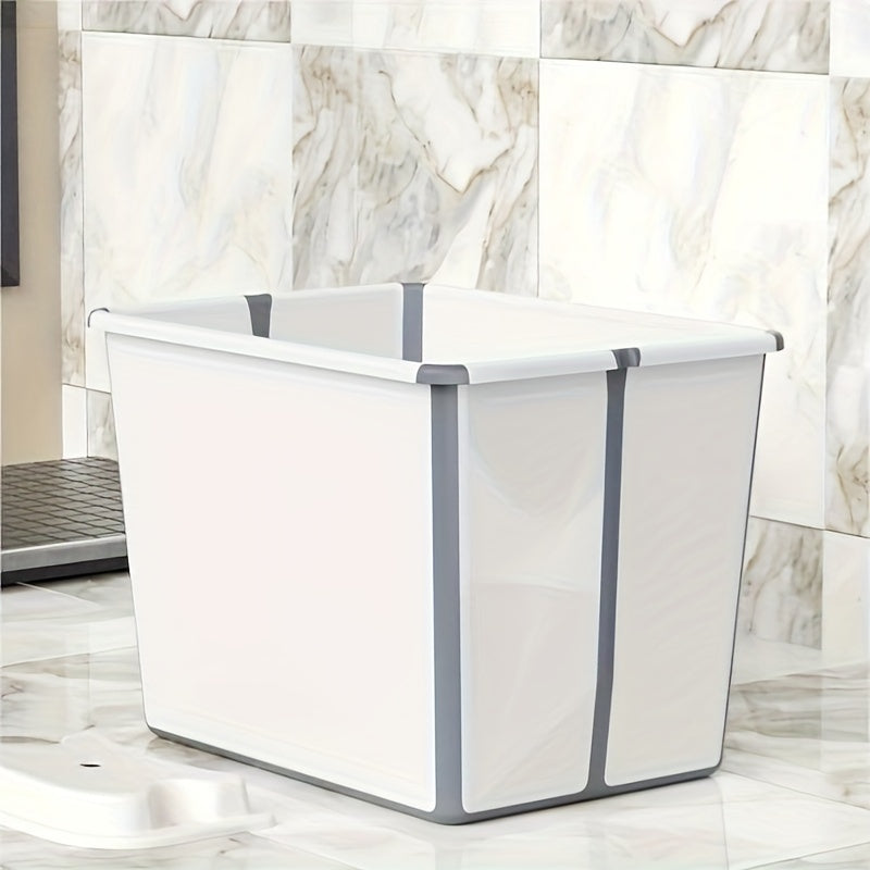 1PC Foldable Bath Bucket Foot Bucket Travel Storage Basket