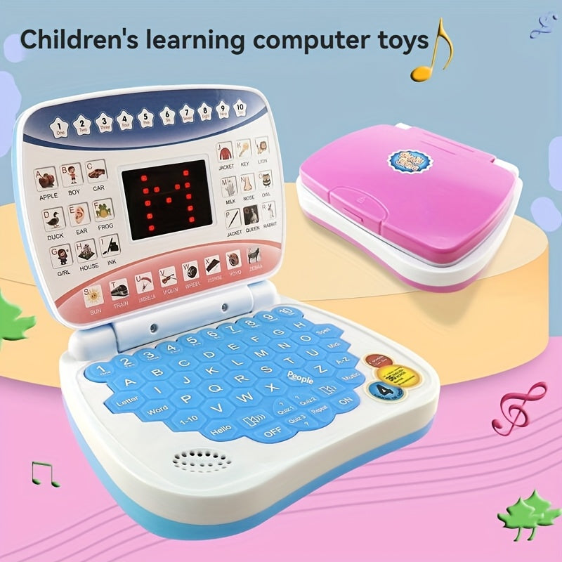 Children's Flip Laptop Toy Learning Machine with Digital Alphabet