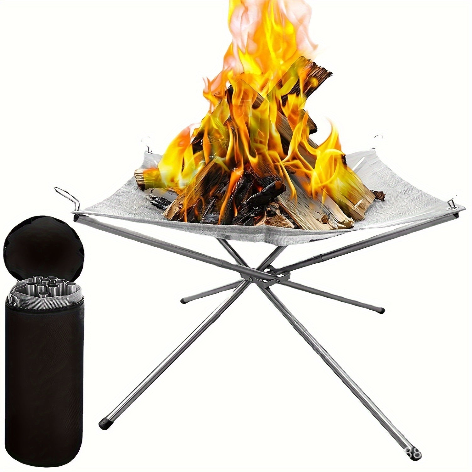 Portable Folding Campfire Rack for Camping