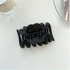 4pcs Matte Hair Claw Solid Shark Claw Ponytail Holder Hair Accessories