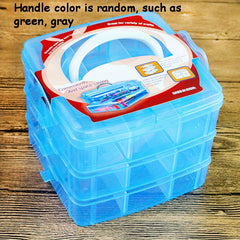 Detachable Jewelry Storage Box Three Layer Transparent Cosmetics Storage Box