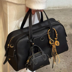 Retro Bowling Crossbody Bag with Matching Keychain Pouch